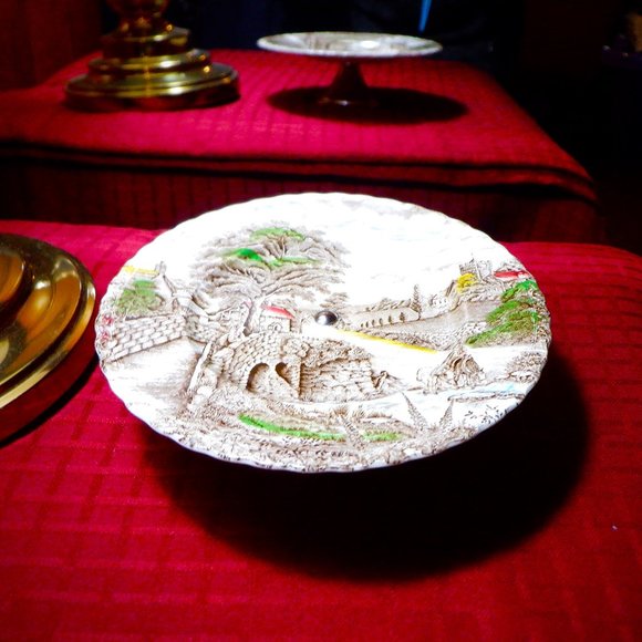 VINTAGE ~ Pedestal Cake Plate / Server ~ MYOTT, Son & Co. - Picture 1 of 1